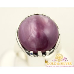 Серебряное кольцо с чароитом (им.) 1316ч